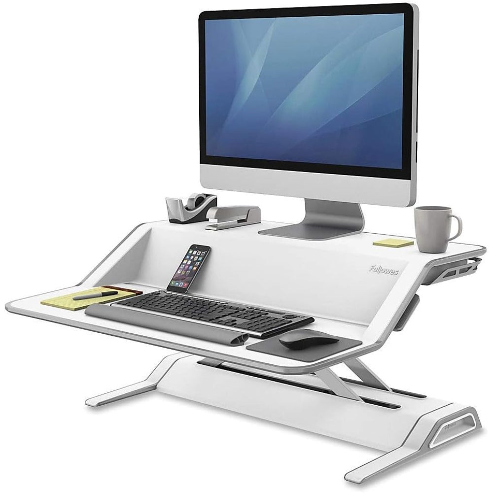 Fellowes Lotus - Bureau assis-debout réglable prémonté NOIR