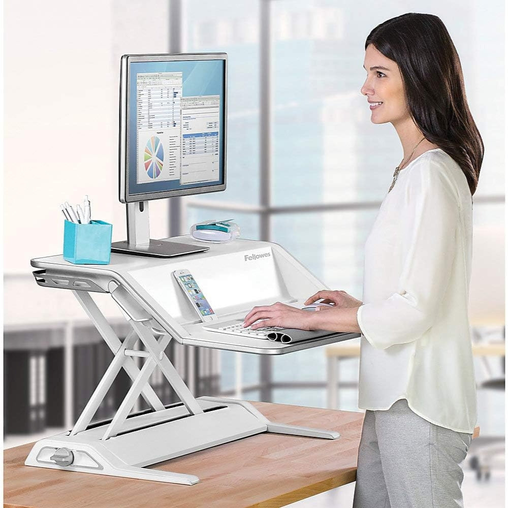 Fellowes Lotus - Bureau assis-debout réglable prémonté NOIR