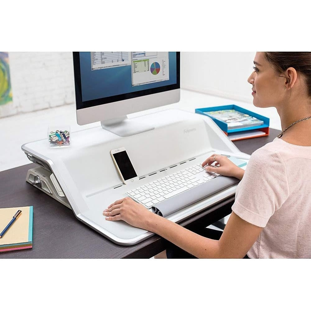 Fellowes Lotus - Bureau assis-debout réglable prémonté NOIR