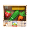 Pur Play - Panier de fermier lot de 4 jouets en caoutchouc 100 % naturel