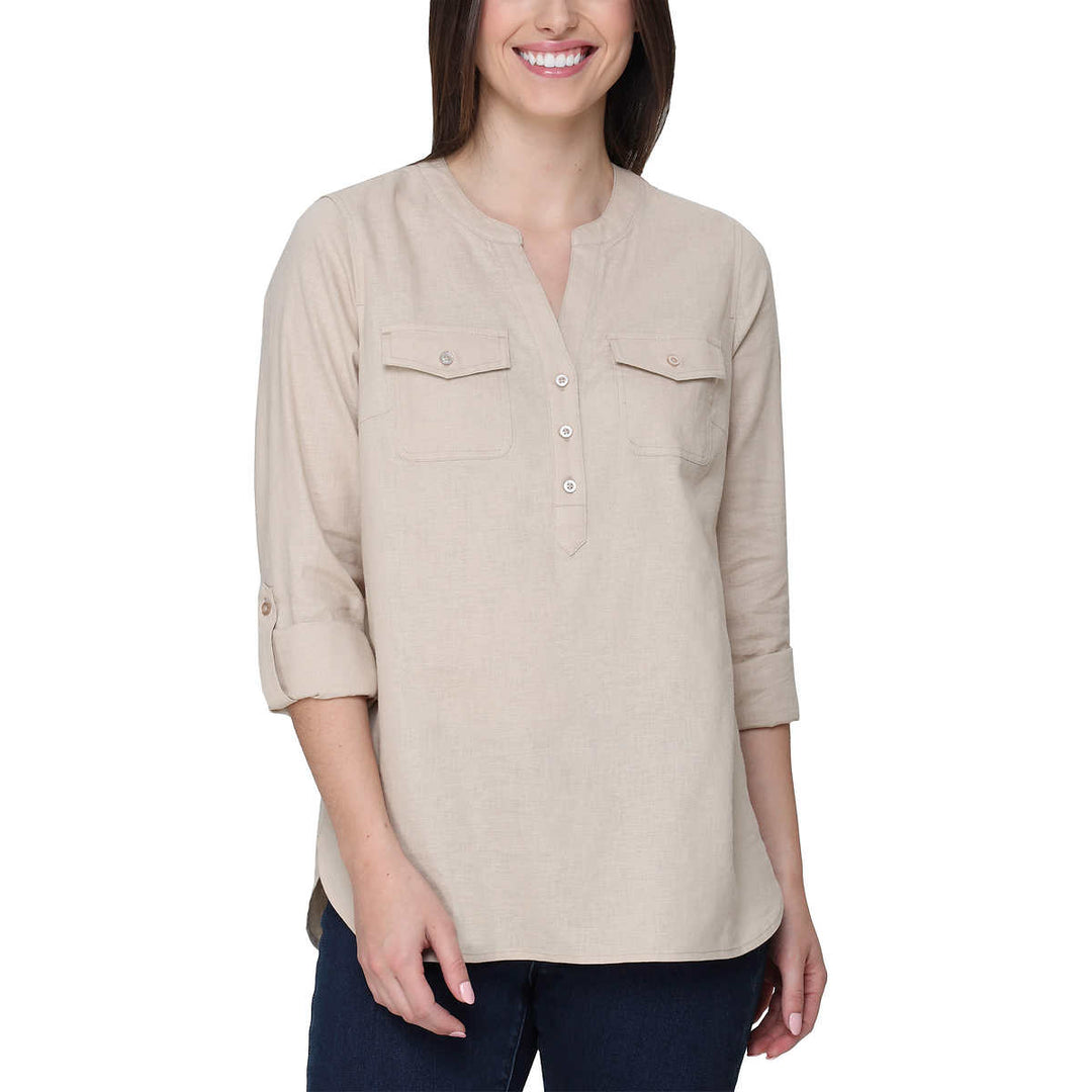 Tahari - Roll Tab Shirt