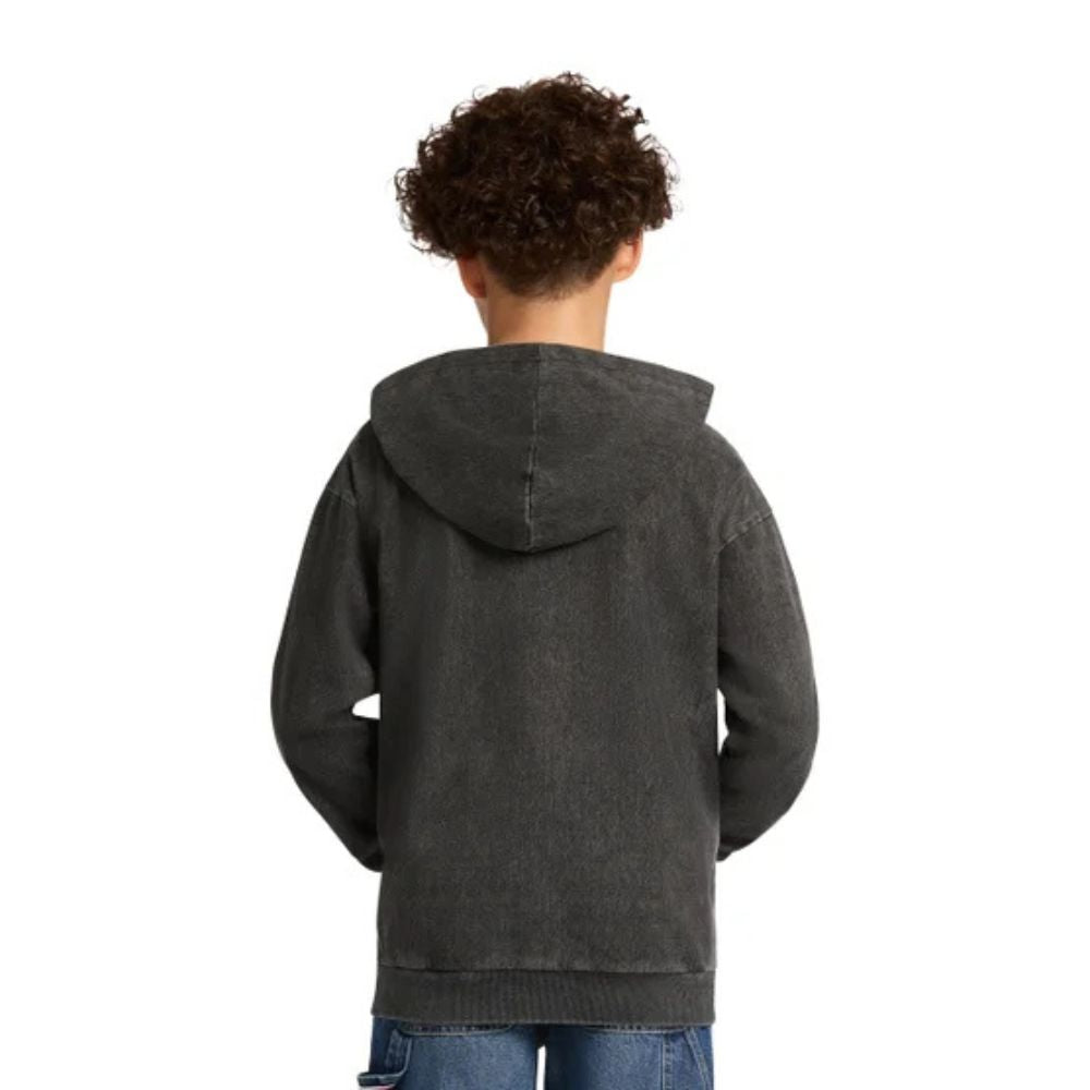 Calvin Klein - Hoodie en denim à fermeture éclair