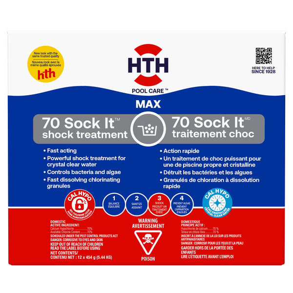 HTH - Traitement choc en sachet 12 x 454g