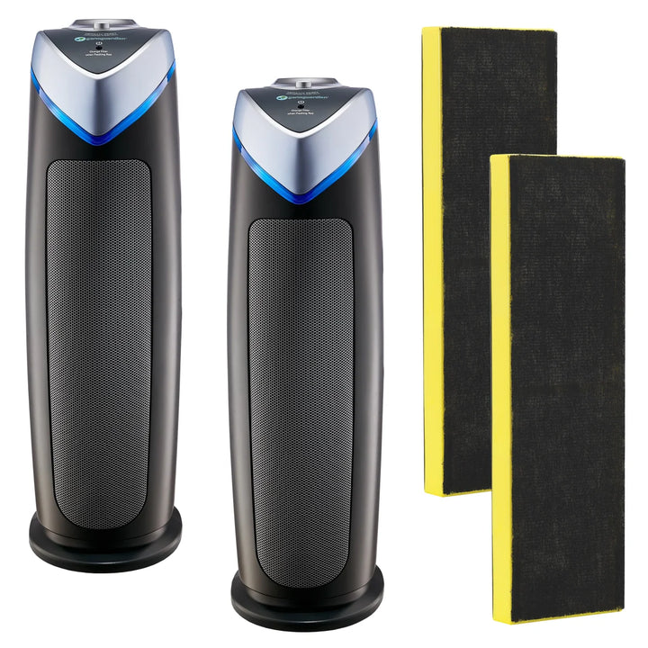 GermGuardian - Purificateur d’air tour UV-C 4-en-1, 55,8 cm (22 po), paquet de 2