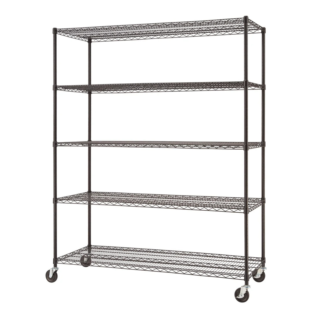Trinity Basics – Étagère grillagée à 5 tablettes de 60 po