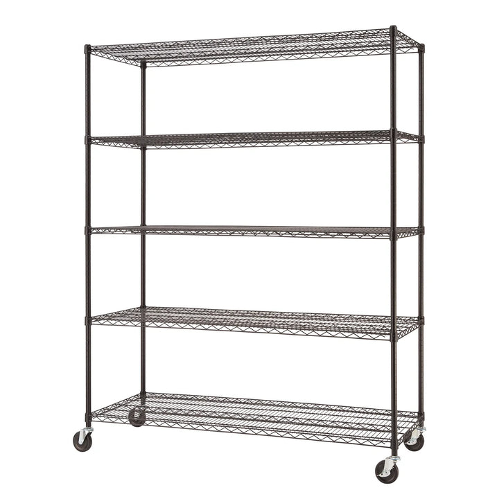 Trinity Basics – Étagère grillagée à 5 tablettes de 60 po