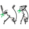 Marcy Foldable Exercise Bike with High Back Seat