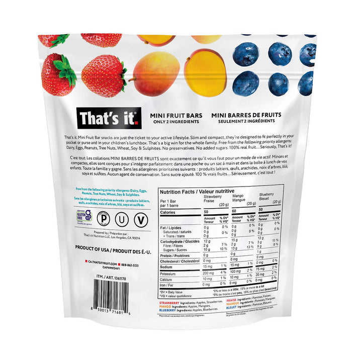 That's it - Assorted Bag of Mini Fruit Bars