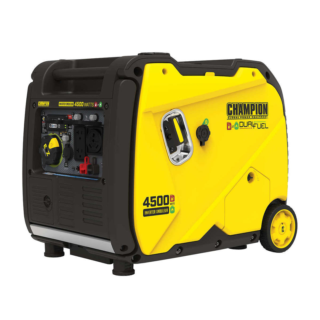 Champion - 4,500-Watt DUAL FUEL Generator with Electric Start