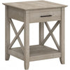Bush Furniture - Petite table d'appoint avec rangement Key West