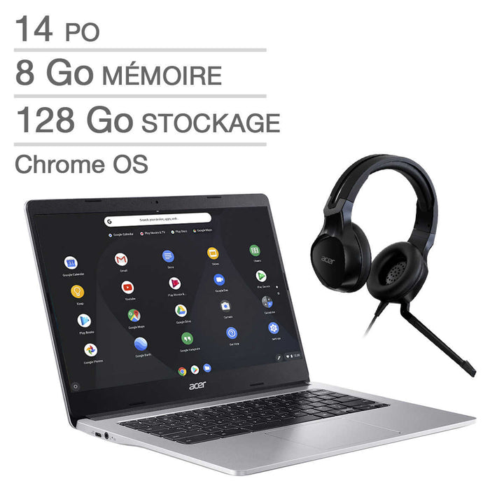 Acer – Ordinateur portable Chromebook  CB314-2H-K1EN, MT8183C