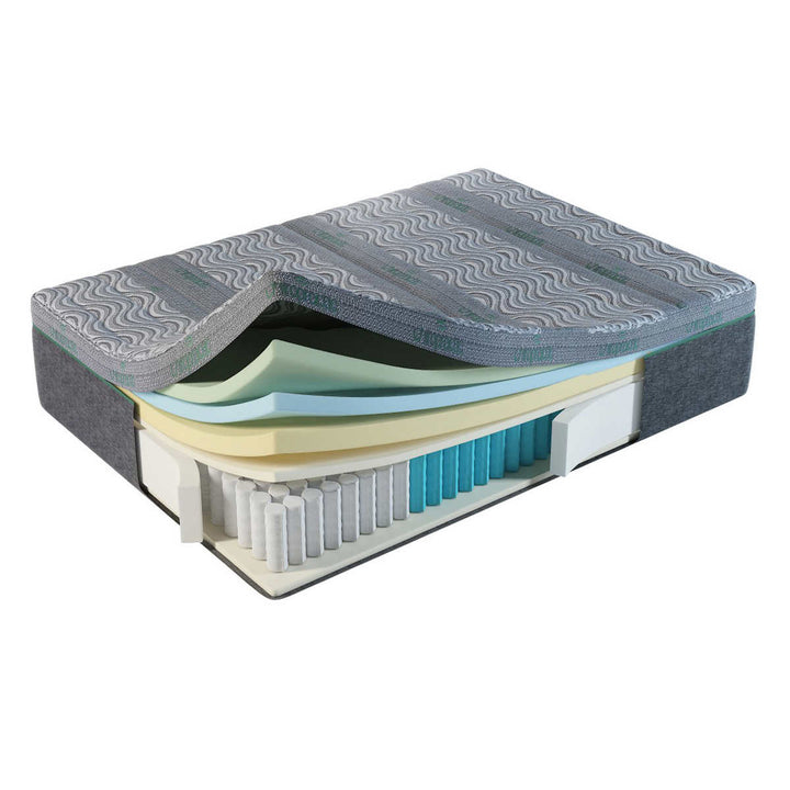 Springwall - Green Hybrid Chiropractic Mattress, 35.5 cm (14 in)
