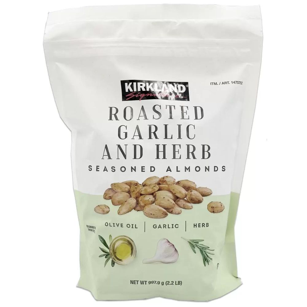 Kirkland Signature - Amandes grillées à l'ail et aux fines herbes