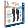 Copper Fit - Chaussettes de compression, 2 paires