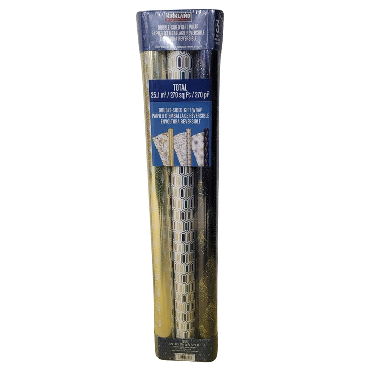 Kirkland Signature Double-Sided Gift Wrap - 3-Pack