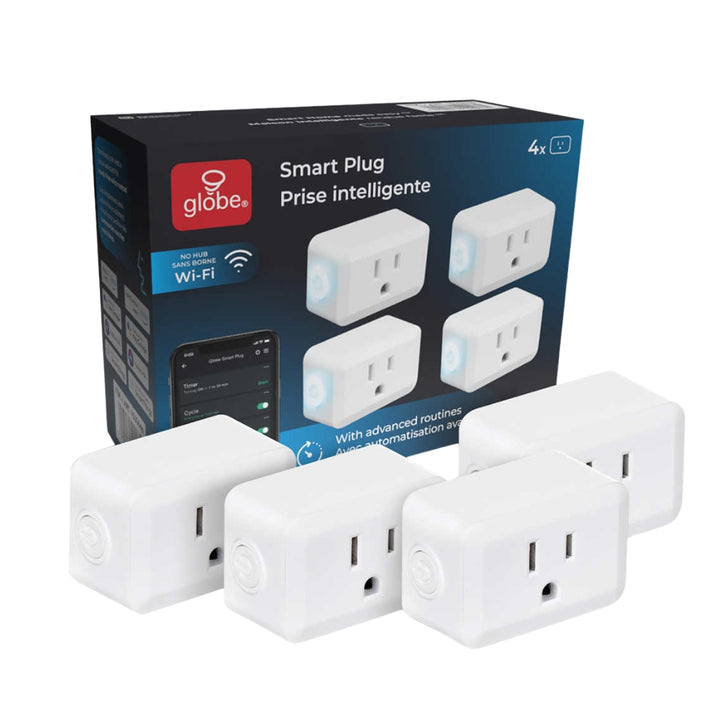 Globe Electric - Wi-Fi Smart Plug, Pack of 4
