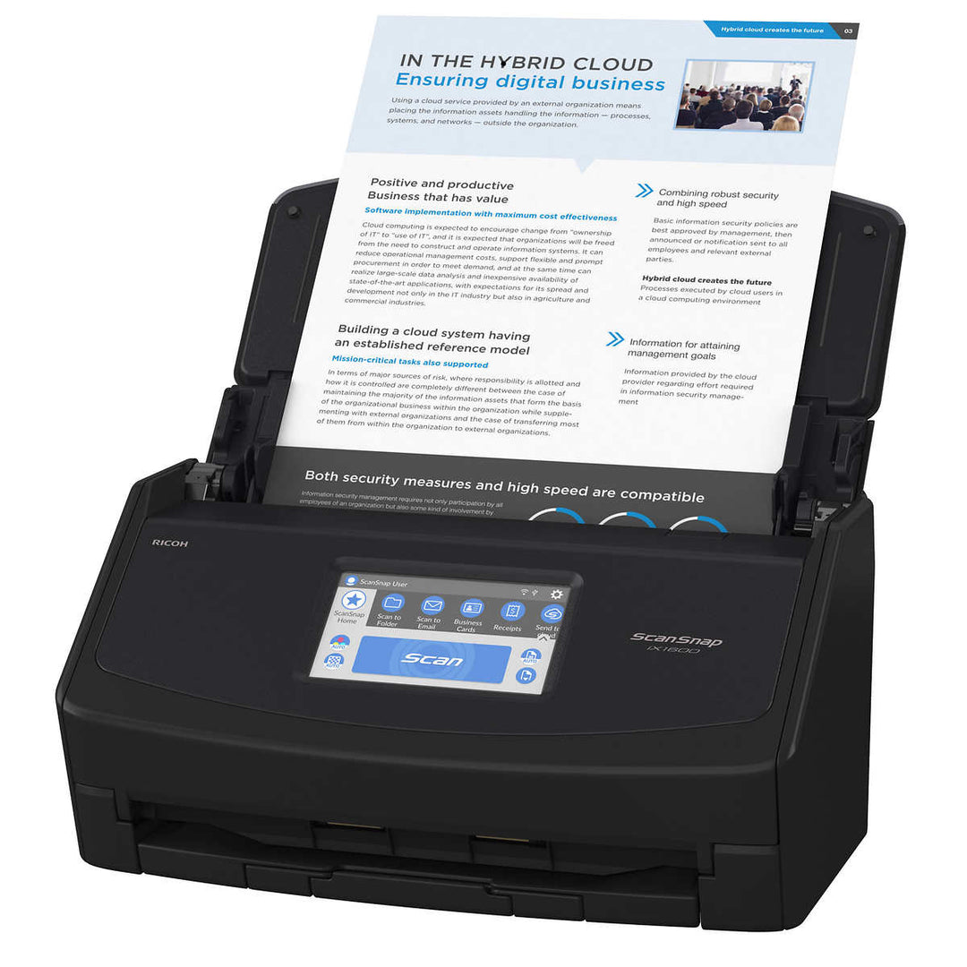Ricoh ScanSnap - Scanning with iX1600 mode