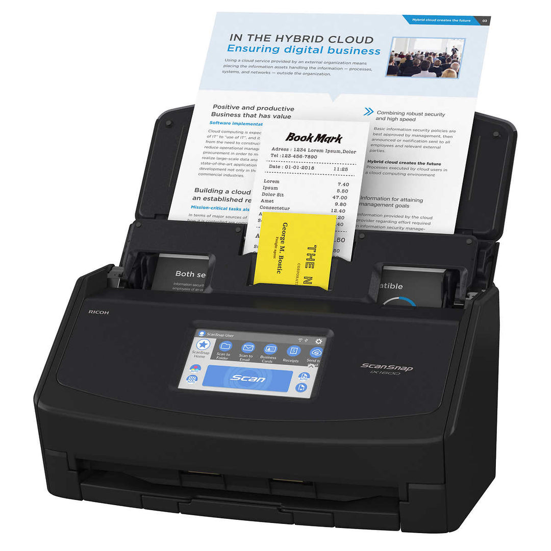 Ricoh ScanSnap - Scanning with iX1600 mode