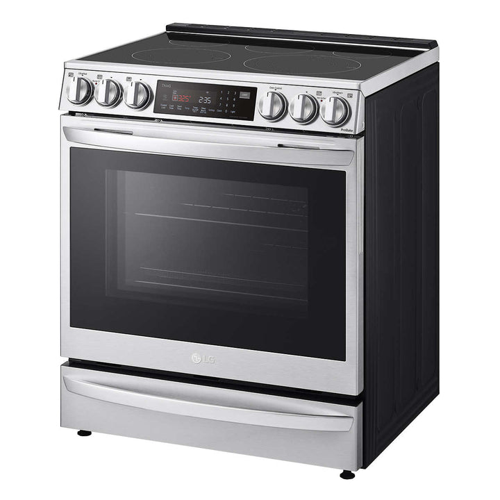 LG - 6.3 Cu. Ft. Range, Stainless Steel, Smart Wi-Fi - AirFry 