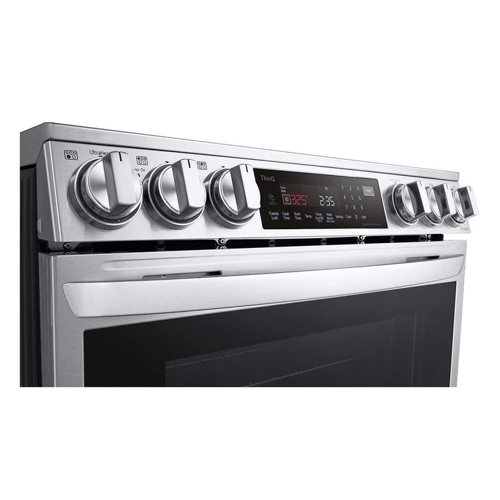 LG - 6.3 Cu. Ft. Range, Stainless Steel, Smart Wi-Fi - AirFry 