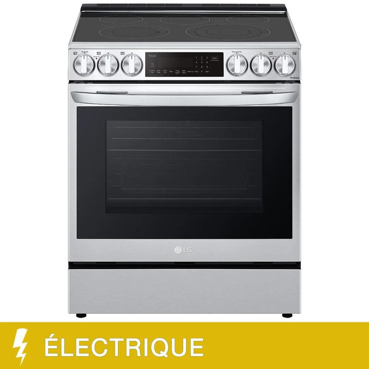 LG - Smart Electric Range with Air Fryer