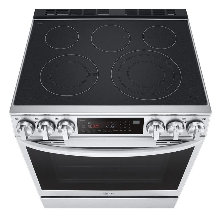 LG - Smart Electric Range with Air Fryer
