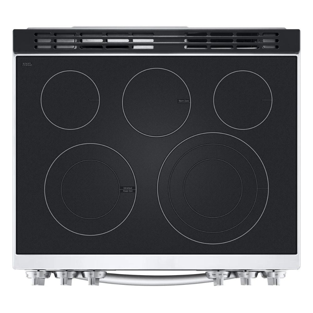 LG - Smart Electric Range with Air Fryer