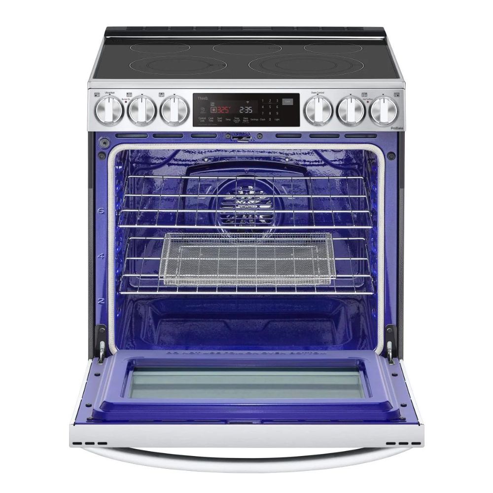 LG - Smart Electric Range with Air Fryer