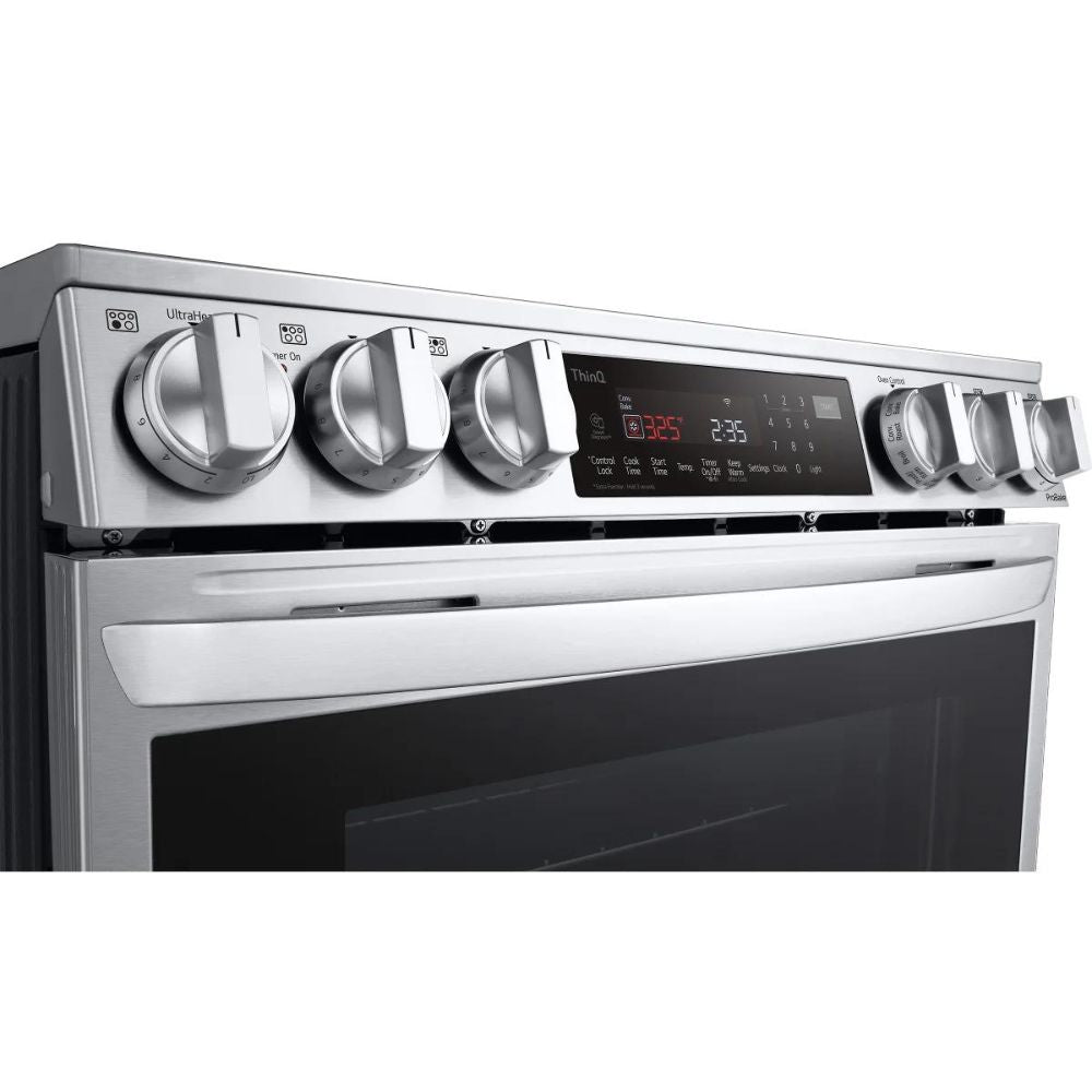 LG - Smart Electric Range with Air Fryer