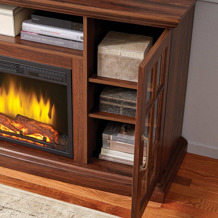 Muskoka - Foyer électrique multimédia Laurentian de 149,9 cm (59 po), noyer bruni