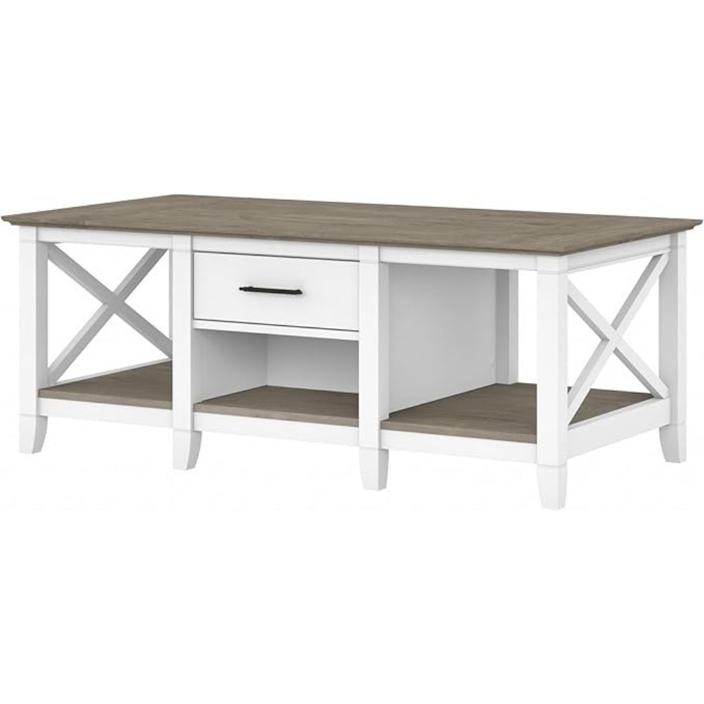 Bush Furniture - Key West Coffee Table with Storage