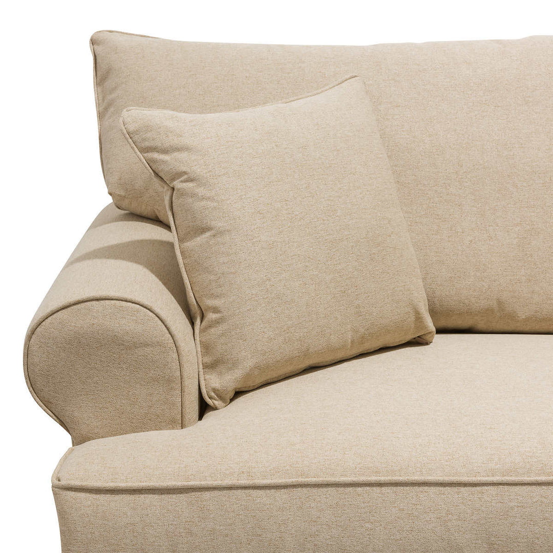 Minhas Laurent - Canapé Malt en tissu beige
