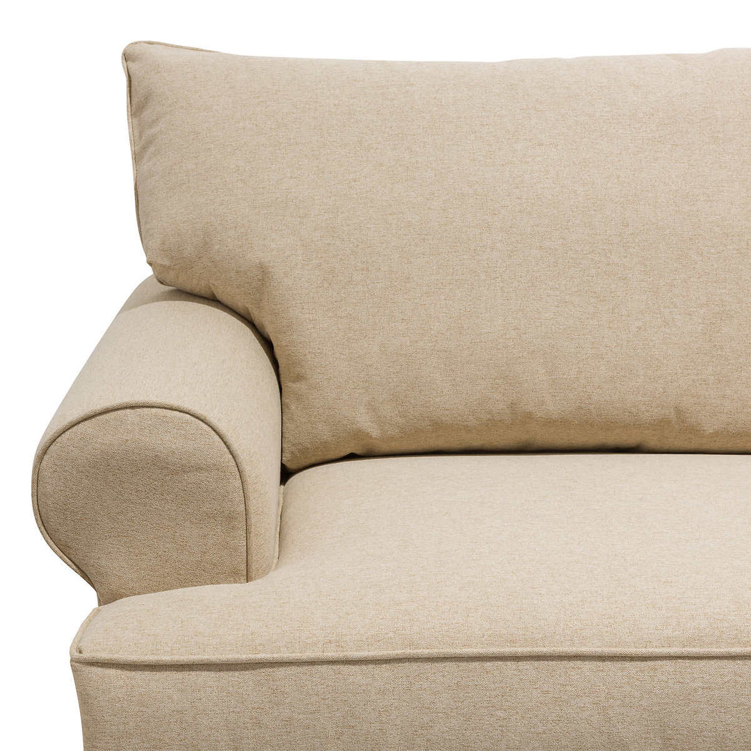 Minhas Laurent - Canapé Malt en tissu beige