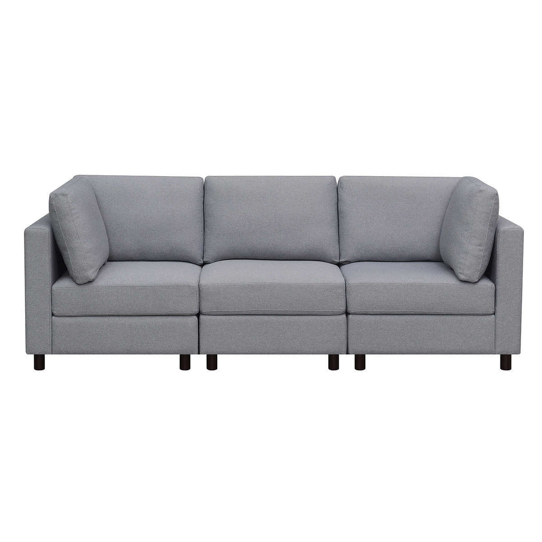Ontai - Ensemble sofa modulaire moderne 3 pièces