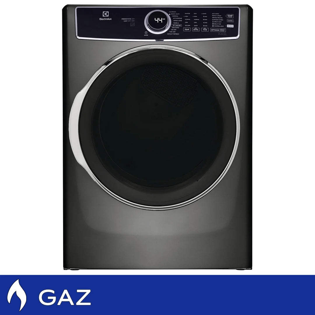 Electrolux - 6 Series Gas Dryer Gray 8.0 cu ft