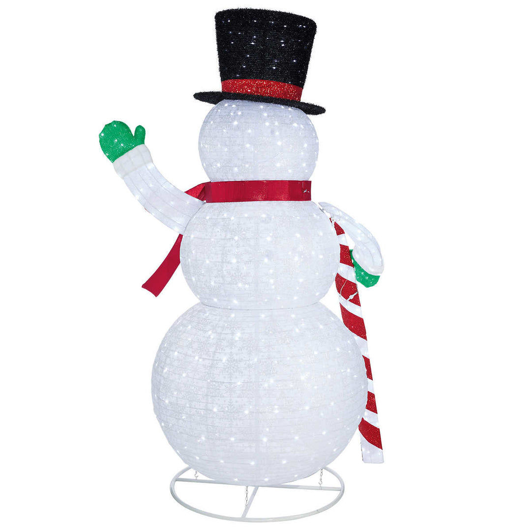Collapsible LED Sparkling Snowman 2.74 m (9 ft)