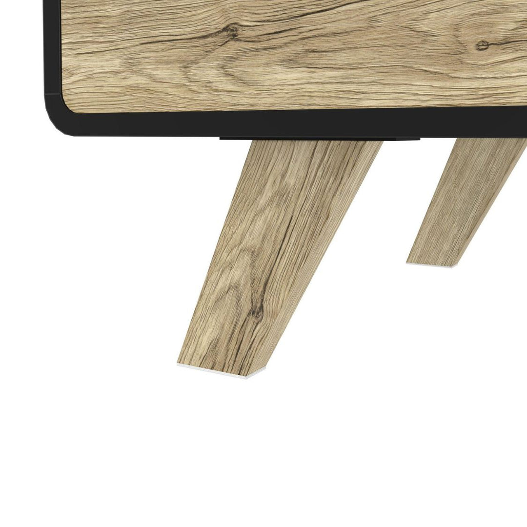 Bestar Alhena - Table basse 48W en chêne noir uv et brun sable
