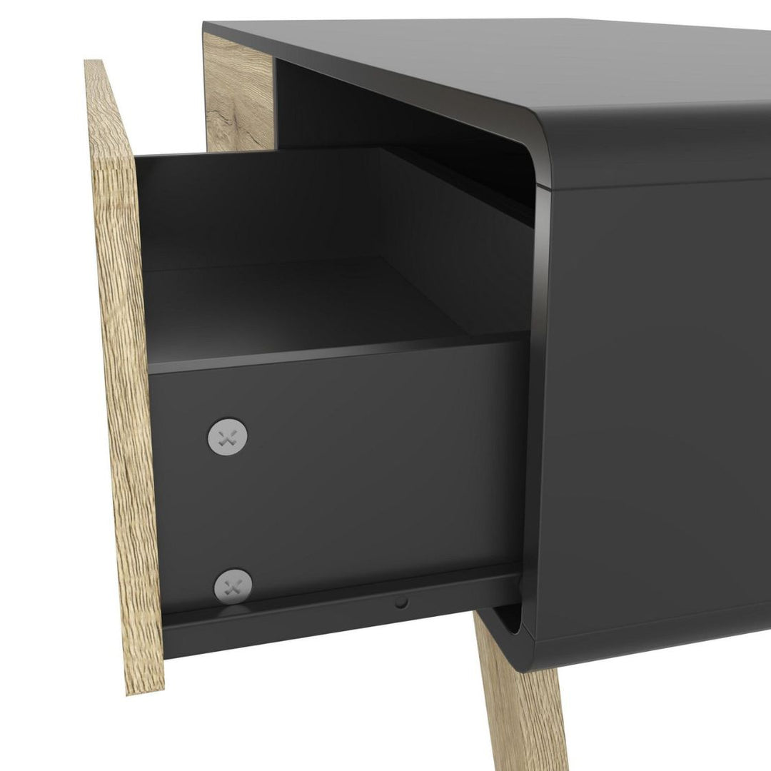 Bestar Alhena - Table basse 48W en chêne noir uv et brun sable