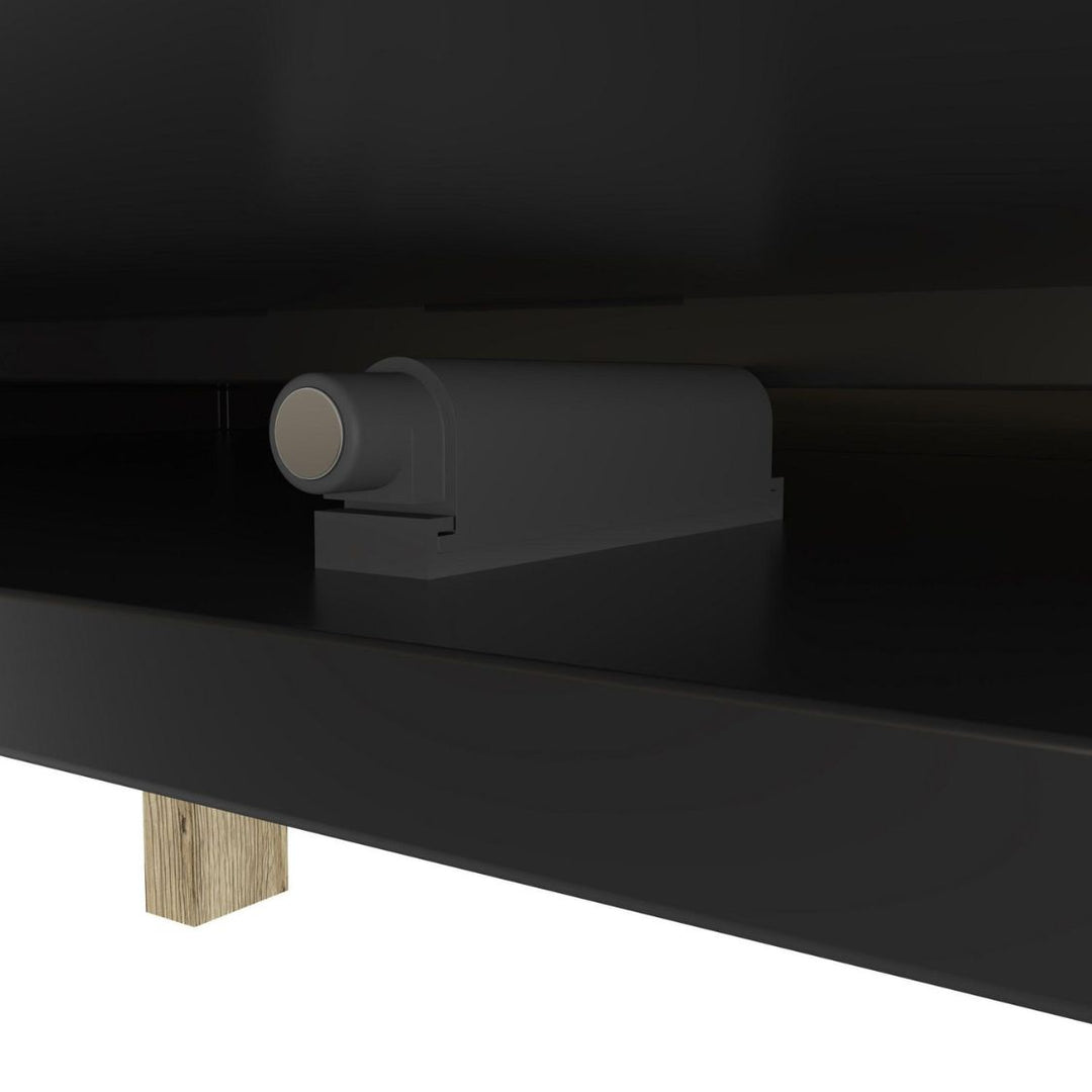 Bestar Alhena - Table basse 48W en chêne noir uv et brun sable