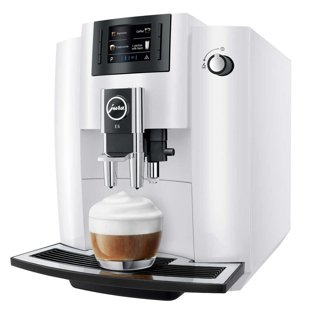 Jura - E6 Coffee Machine, Piano White