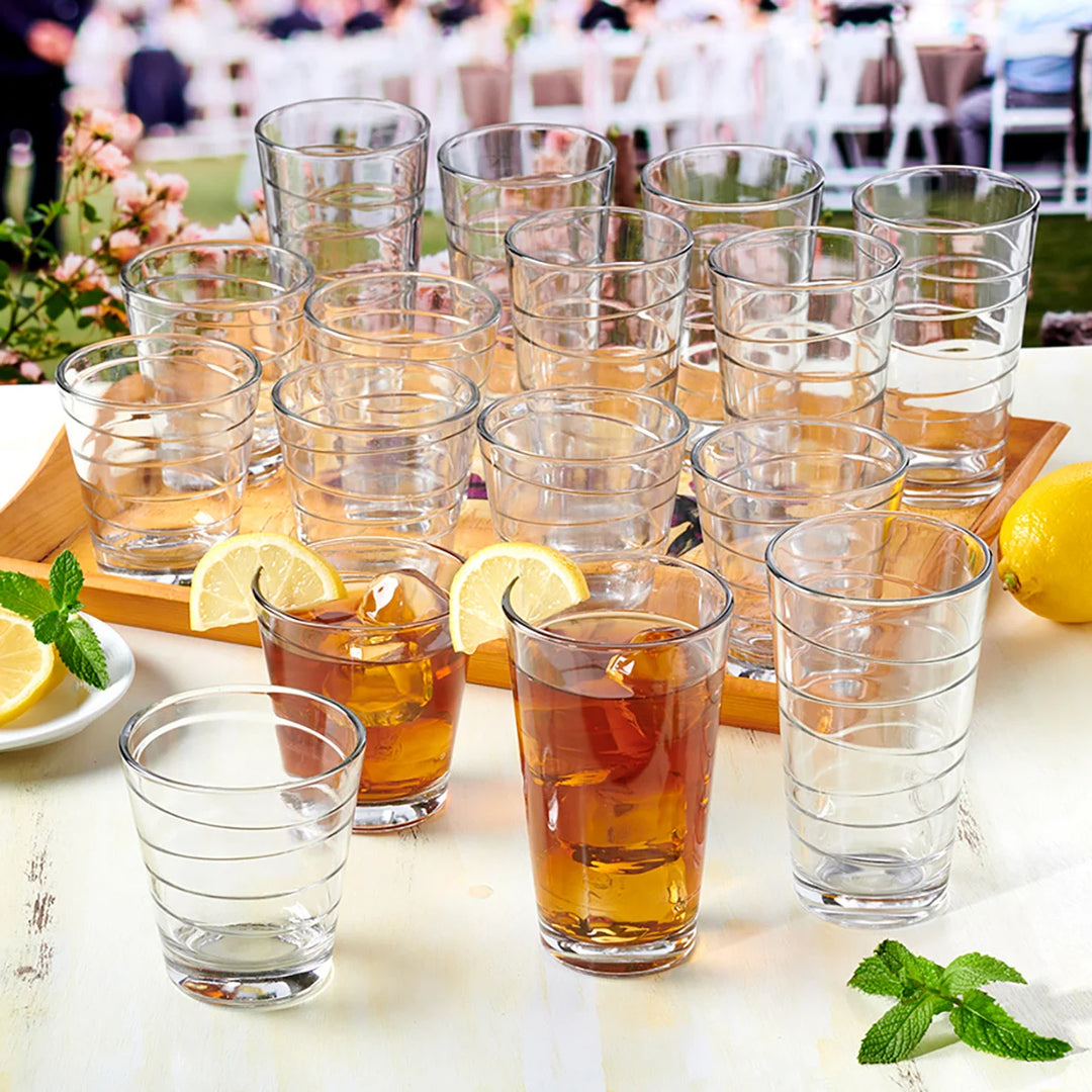 Anchor Hocking Swivel 16-Piece Glassware Set