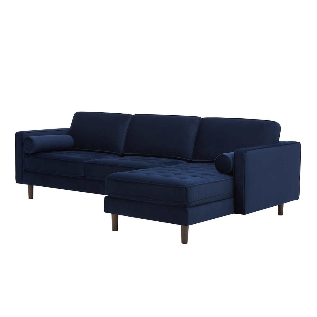 Gilman Creek - Modern 2-Piece Right-Facing Fabric Sectional Sofa