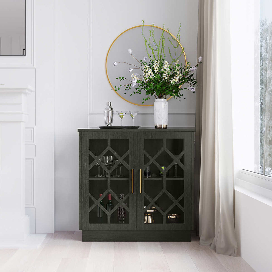 Loxley Rowe - Ari armoire d'appoint avec portes en verre