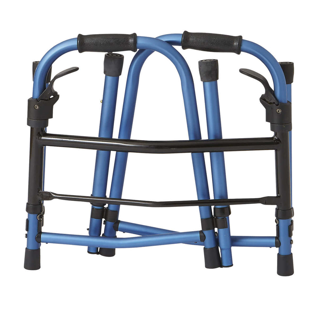 Medline Folding Walker with Wheels