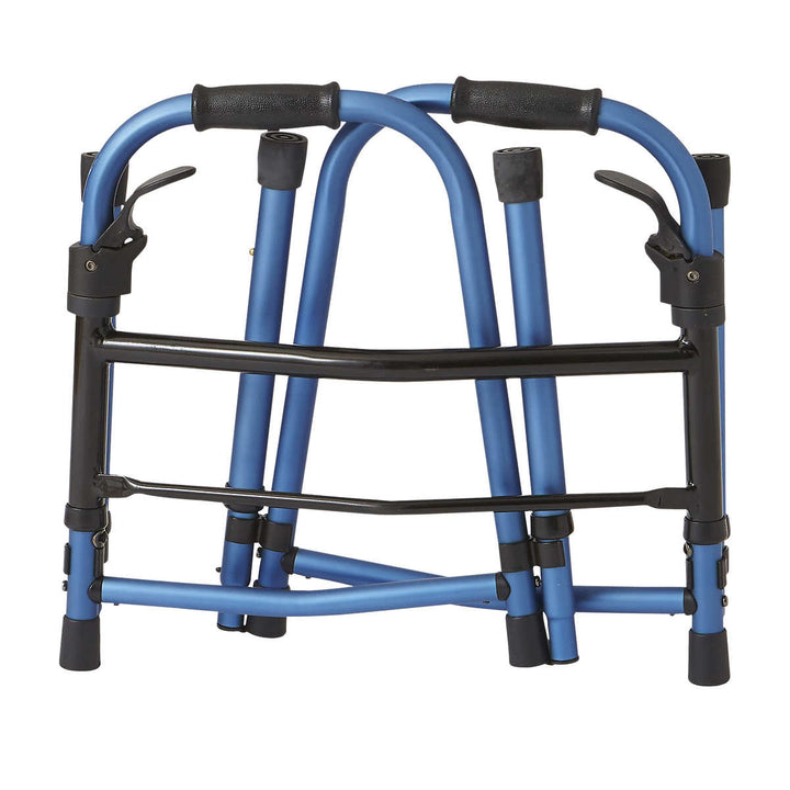 Medline Folding Walker with Wheels