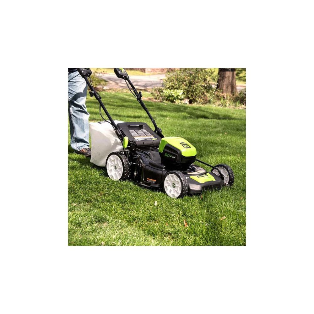 Greenworks - Brushless Push Mower Trio Set