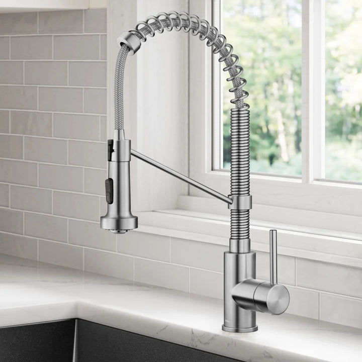 Kraus - Évier encastré de 30 po avec robinet et accessoires
