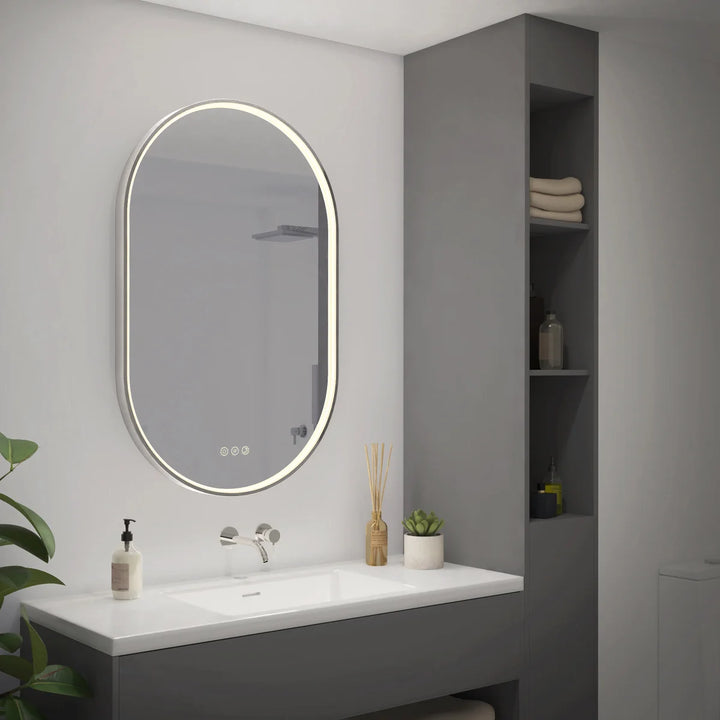 Artika - Miroir Royce Oval à DEL avec fonction antibuée