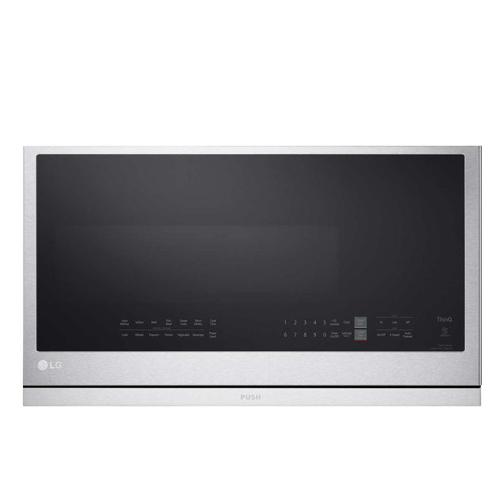 LG - Smart microwave with integrated hood 2.1 cu ft
