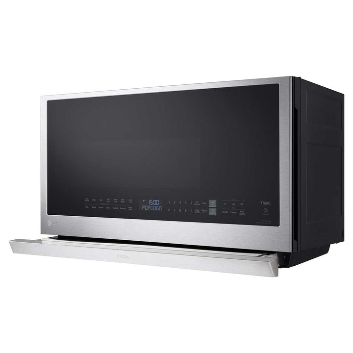 LG - Smart microwave with integrated hood 2.1 cu ft